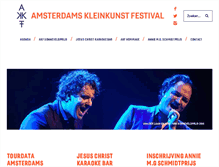 Tablet Screenshot of amsterdamskleinkunstfestival.nl